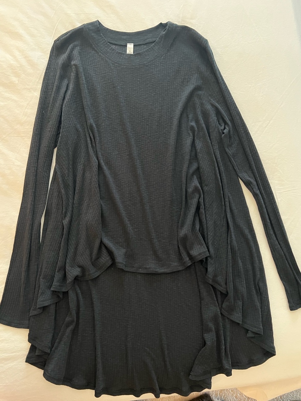 lululemon athletica Black Ribbed Crewneck Tunic